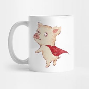 Cute pig Superhero Mug